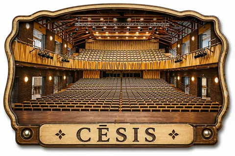 Divslāņu koka magnēts “Cēsis”