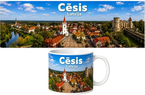 Keramikas krūze “Cēsis”