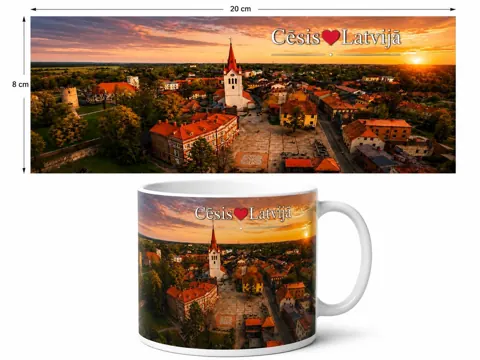 Keramikas krūze “Cēsis”