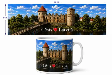 Keramikas krūze “Cēsis”