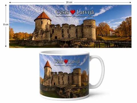 Keramikas krūze “Cēsis”