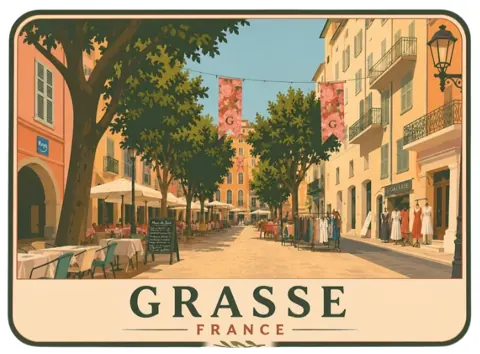 Divslāņu koka magnēts “Grasa”