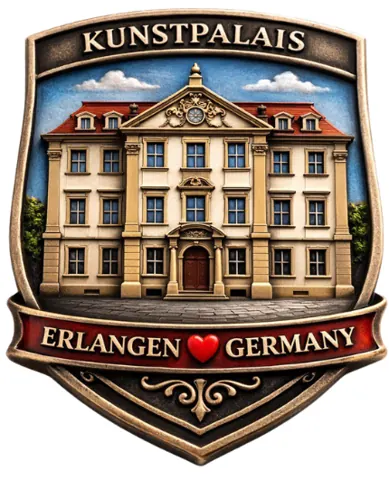 Divslāņu koka magnēts “Erlangene”