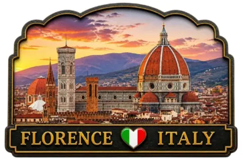 Divslāņu koka magnēts “Florence”