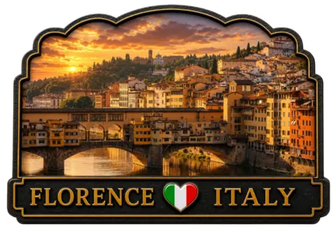 Divslāņu koka magnēts “Florence”