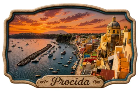Divslāņu koka magnēts “Procida”