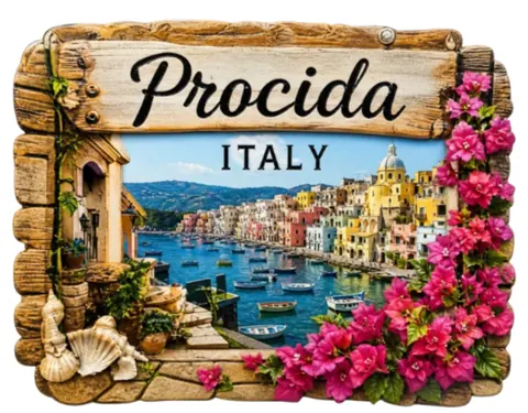 Divslāņu koka magnēts “Procida”