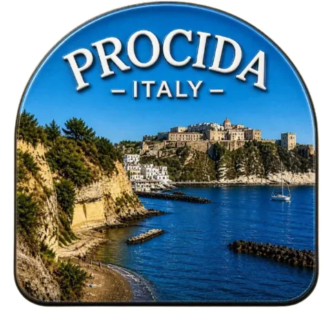 Divslāņu koka magnēts “Procida”