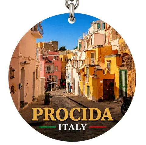 Divslāņu koka atslēgu piekariņš “Procida”