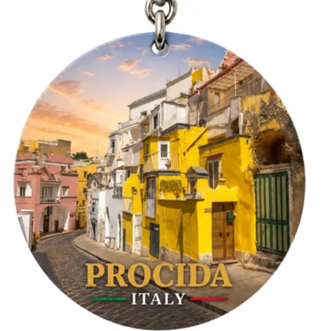 Divslāņu koka atslēgu piekariņš “Procida”