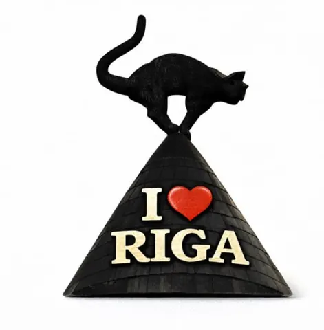 Divslāņu koka magnēts “Rīga”
