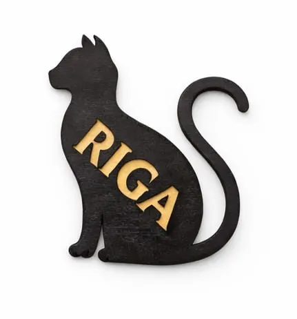 Divslāņu koka magnēts “Rīga”