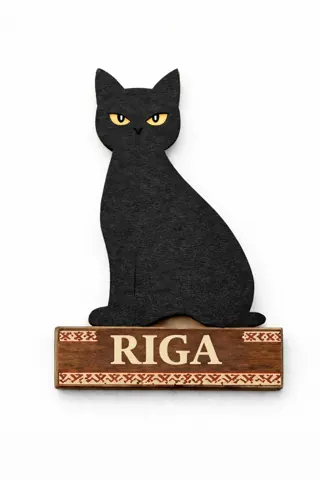 Divslāņu koka magnēts “Rīga”