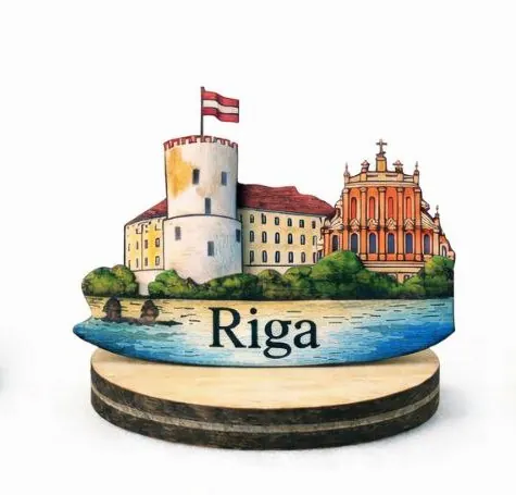 Koka suvenīrs uz statīva “Rīga”