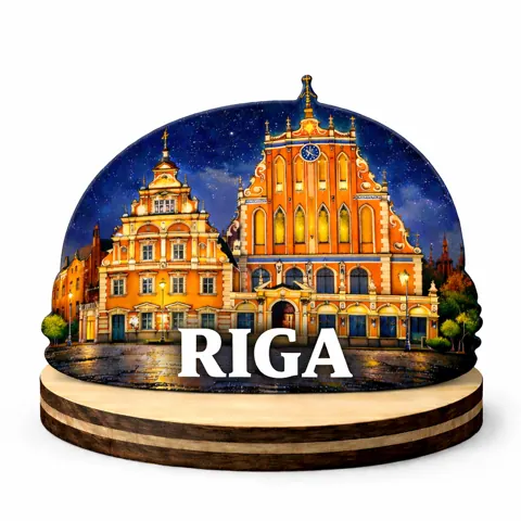 Koka suvenīrs uz statīva “Rīga”