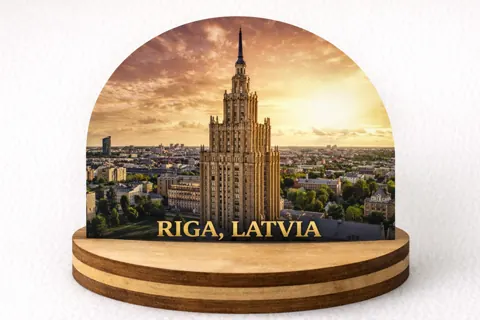 Koka suvenīrs uz statīva “Rīga”