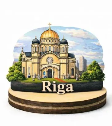 Koka suvenīrs uz statīva “Rīga”