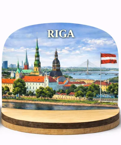 Koka suvenīrs uz statīva “Rīga”