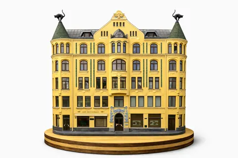 Koka suvenīrs uz statīva “Rīga”