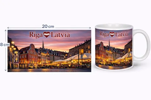 Keramikas krūze “Rīga”