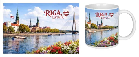 Keramikas krūze “Rīga”