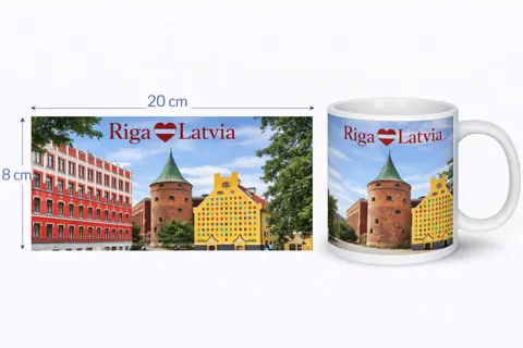 Keramikas krūze “Rīga”