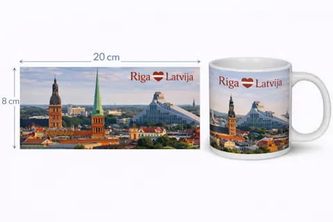 Keramikas krūze “Rīga”