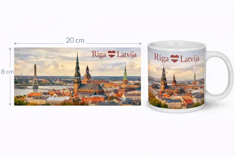 Keramikas krūze “Rīga”