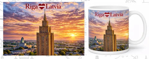 Keramikas krūze “Rīga”