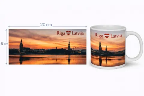 Keramikas krūze “Rīga”