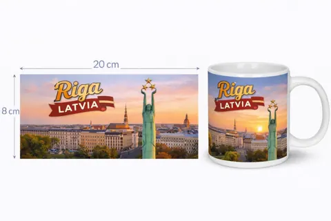 Keramikas krūze “Rīga”