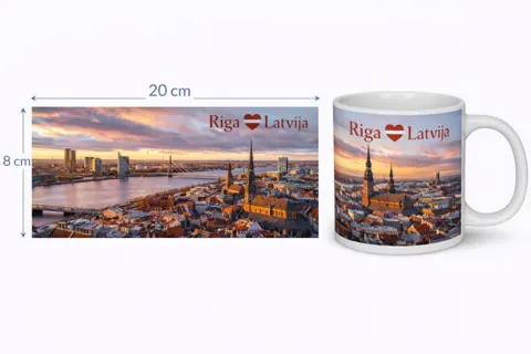 Keramikas krūze “Rīga”