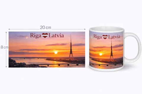 Keramikas krūze “Rīga”