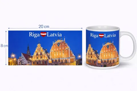 Keramikas krūze “Rīga”