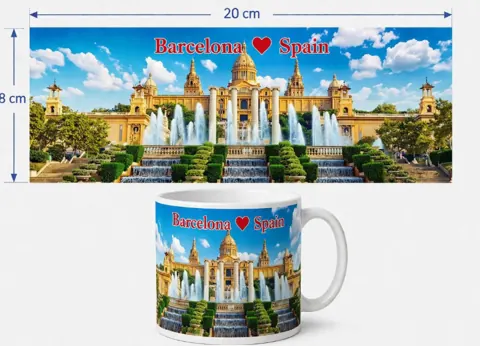 Keramikas krūze “Barselona”