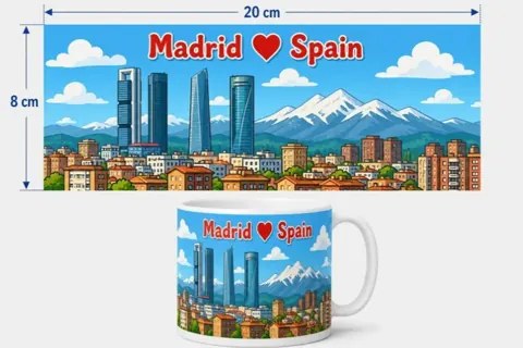Keramikas krūze “Madride”